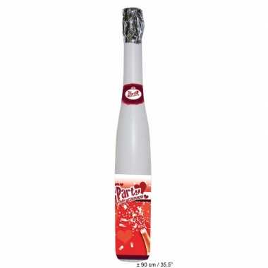 Champagne fles hartjes confetti kanon 60 cm