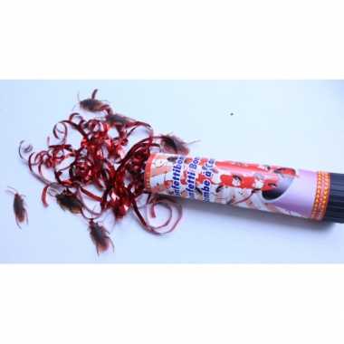 Halloween Confetti kanon met kakkerlakken